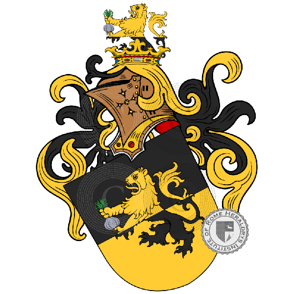 Coat of arms of family Knobloch   ref: 51075