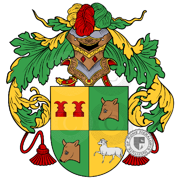 Coat of arms of family Bolaños   ref: 51137
