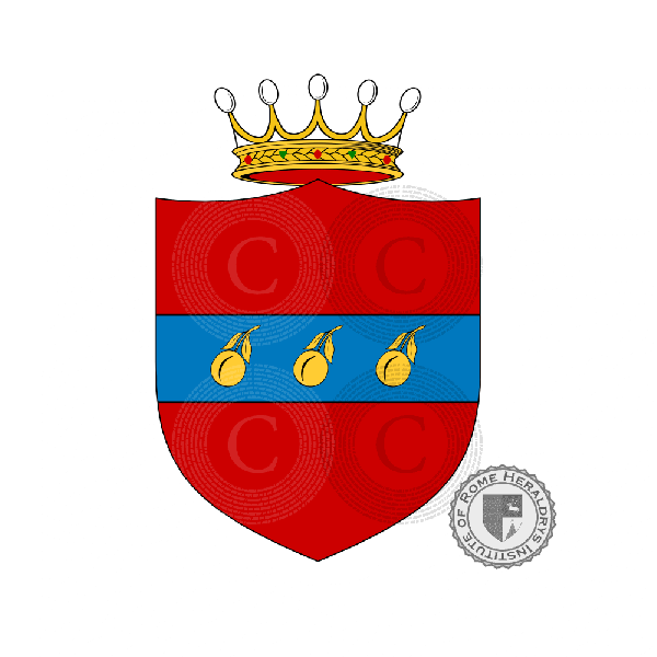 Coat of arms of family Pomponatius