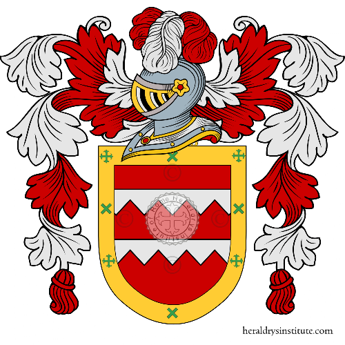 Coat of arms of family Alcaìno
