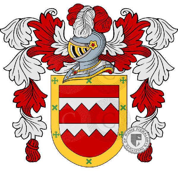 Coat of arms of family Alcaìn