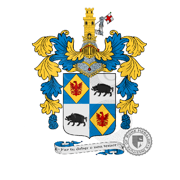 Coat of arms of family Falcò Pio