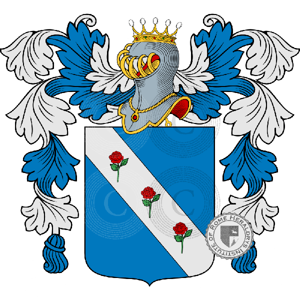 Coat of arms of family Baldi delle Rose