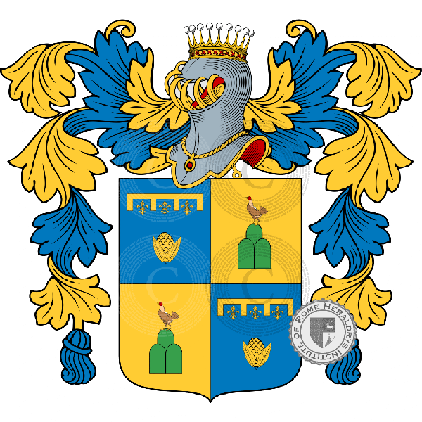 Coat of arms of family Baldi della Cappellina