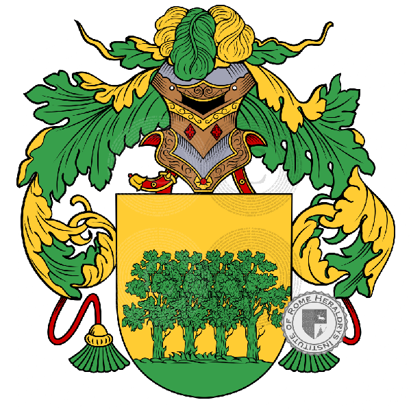 Coat of arms of family Bósquez