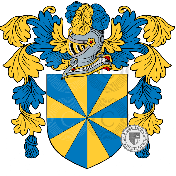 Coat of arms of family Paccapelo