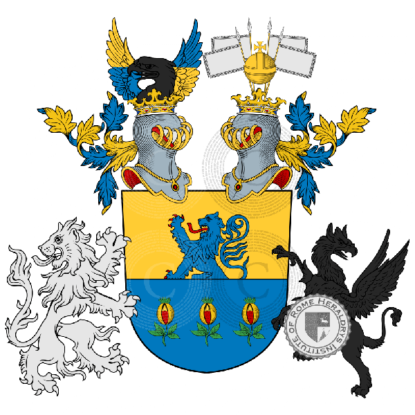 Coat of arms of family Krämer   ref: 51681