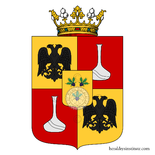 Coat of arms of family Del Moro   ref: 51860
