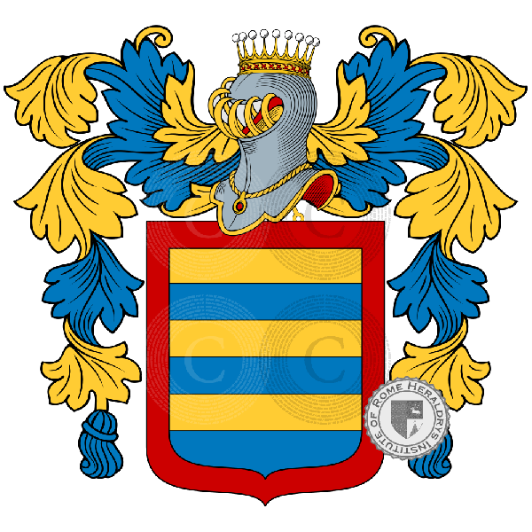 Coat of arms of family Palatin de Dio