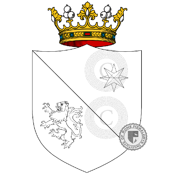 Wappen der Familie Marinelli   ref: 52173