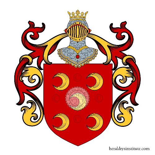 Coat of arms of family Pinto y Mendoza