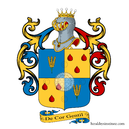 Coat of arms of family Gentil