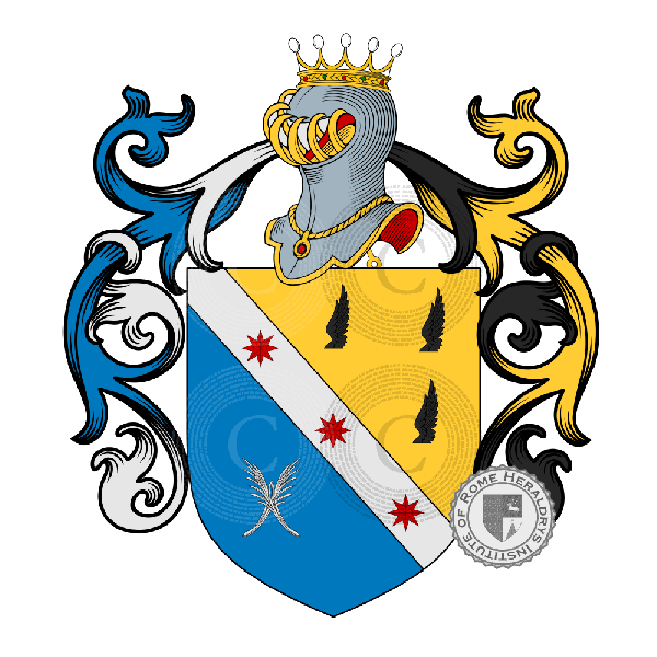Coat of arms of family Gentil   ref: 52553