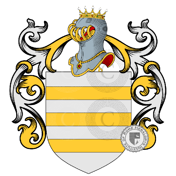 Escudo de la familia Orio, Auria, Di Orio, Aurea, D
