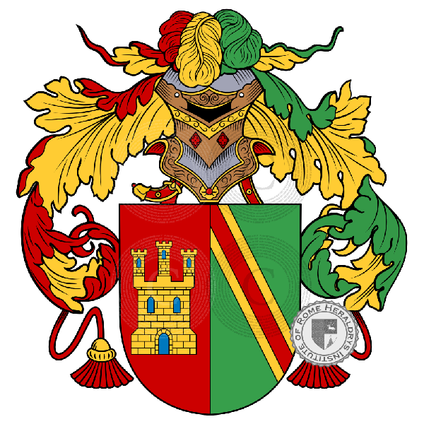 Coat of arms of family Carrillo de Albornoz