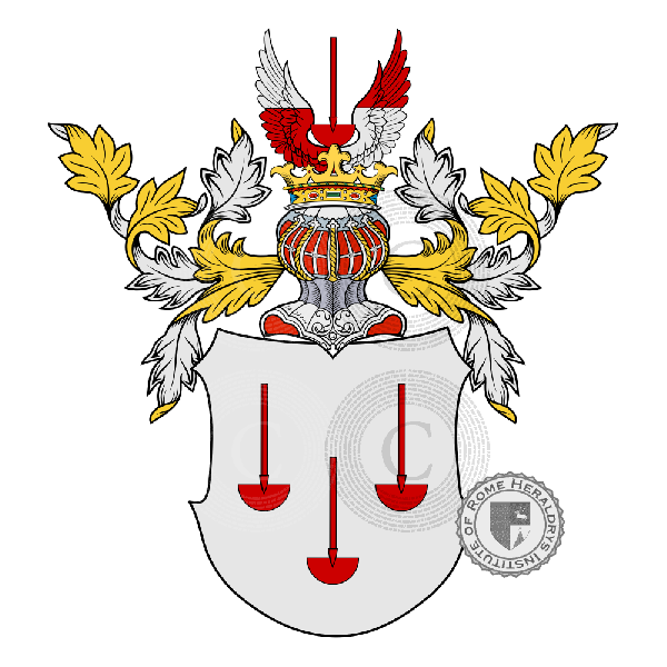 Coat of arms of family Grein   ref: 53007
