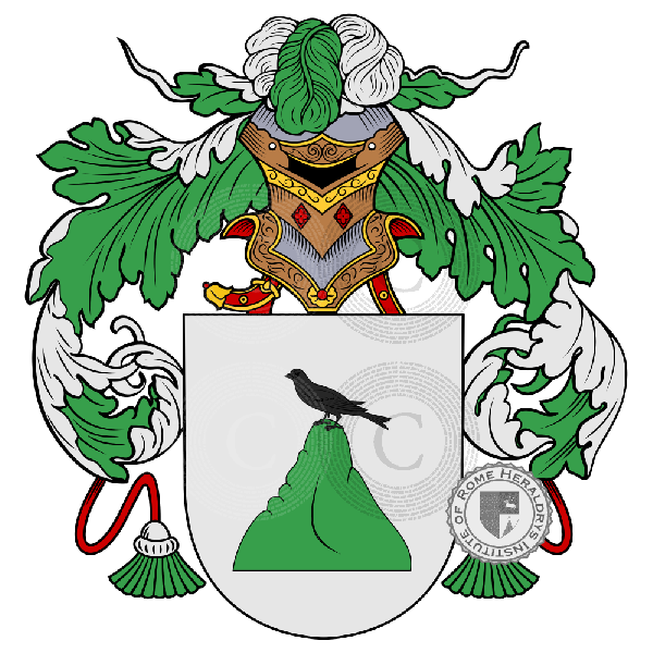 Coat of arms of family Santoni