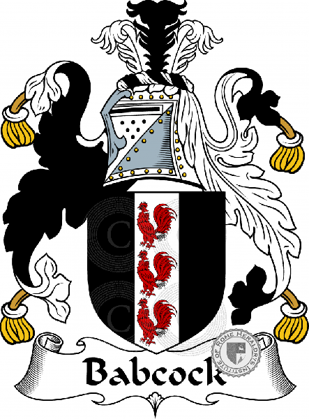 Wappen der Familie Badcock, Babcock, Babcock   ref: 53876