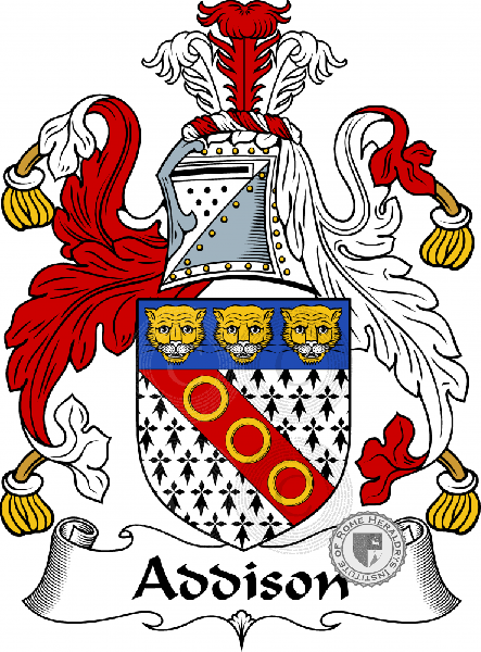Wappen der Familie Addison   ref: 53884