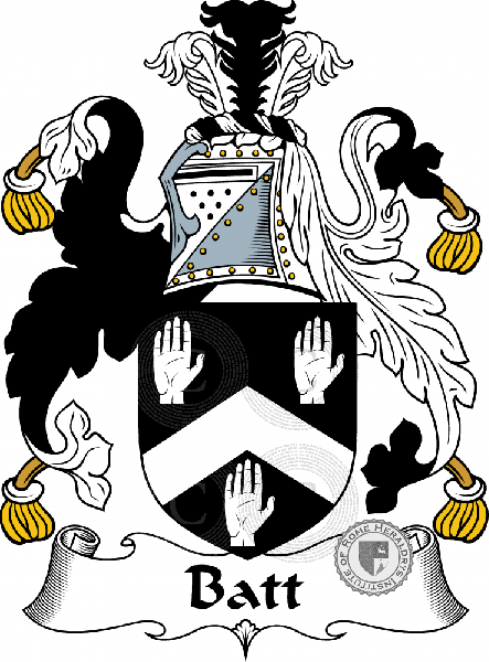 Wappen der Familie Batt   ref: 54062