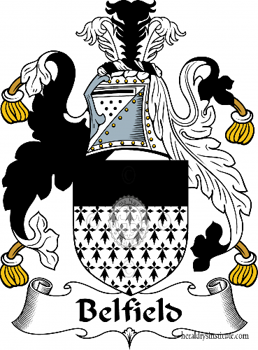 Coat of arms of family Belfield   ref: 54103
