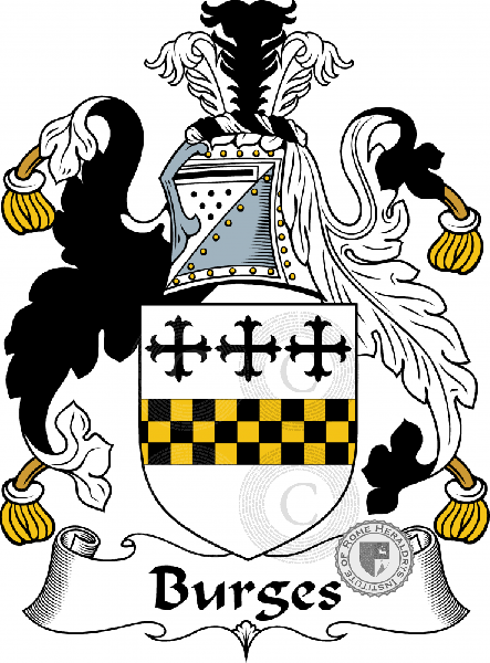 Escudo de la familia Burges   ref: 54356