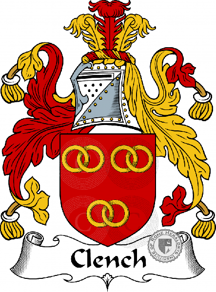 Wappen der Familie Clench   ref: 54481