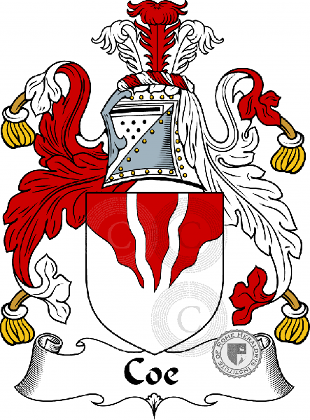 Wappen der Familie Coe   ref: 54495