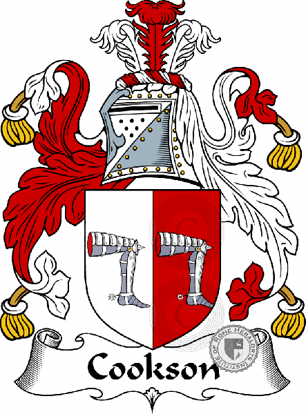 Wappen der Familie Cookson   ref: 54523