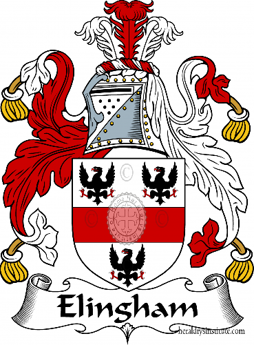 Coat of arms of family Elingham   ref: 54719