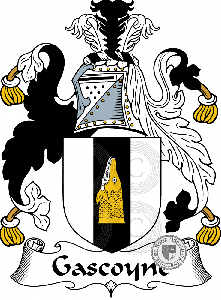 Coat of arms of family Gascoyne   ref: 54862