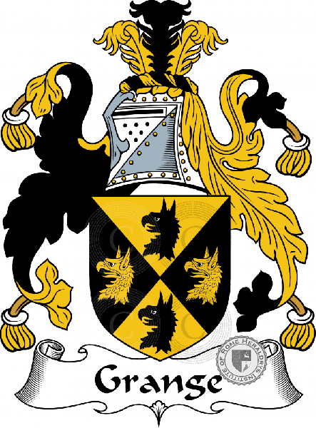 Coat of arms of family Grange   ref: 54936