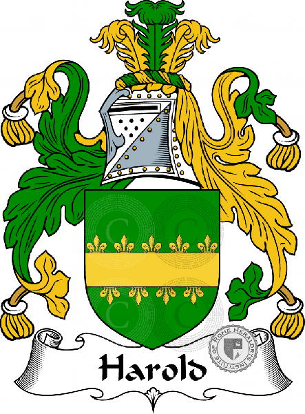 Coat of arms of family Harold   ref: 55035
