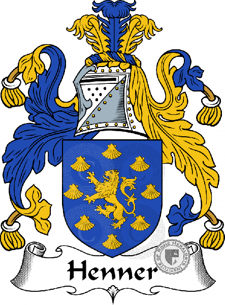 Wappen der Familie Henner   ref: 55096