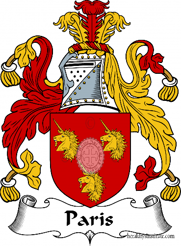 Coat of arms of family Paris   ref: 55796