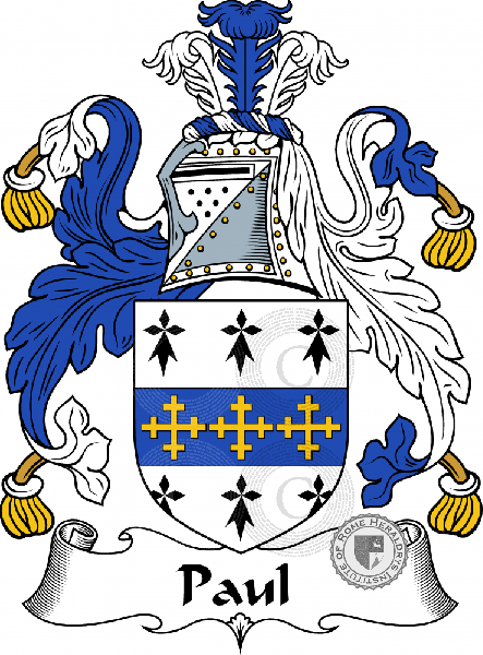 Coat of arms of family Paul   ref: 55824