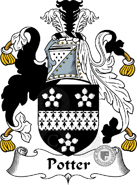 Wappen der Familie Potter   ref: 55969