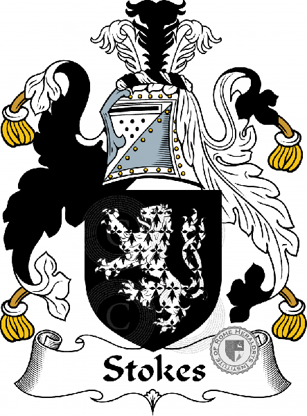 Wappen der Familie Stokes, Stock