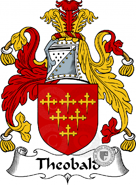 Wappen der Familie Theobald   ref: 56532