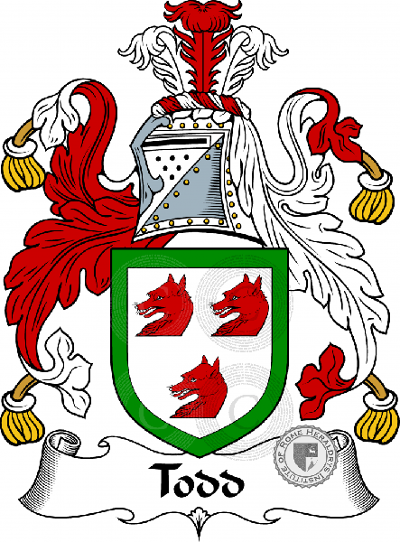 Coat of arms of family Todd