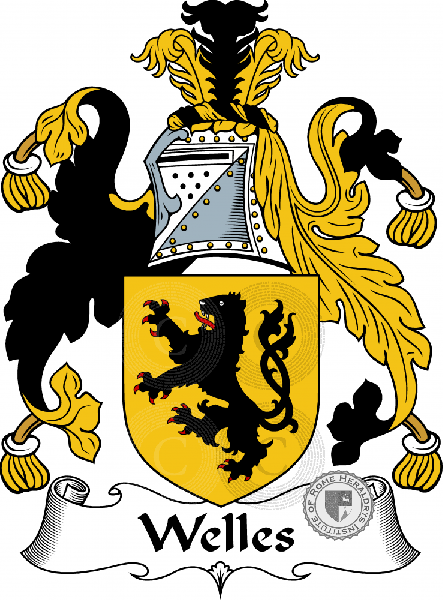 Wappen der Familie Welles, Wells