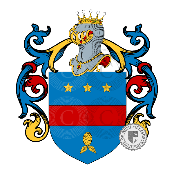 Coat of arms of family Pelliccioni