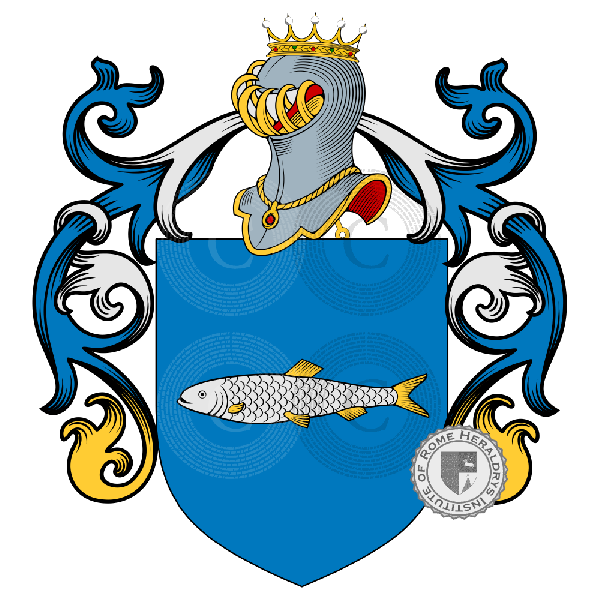 Coat of arms of family Pescatori