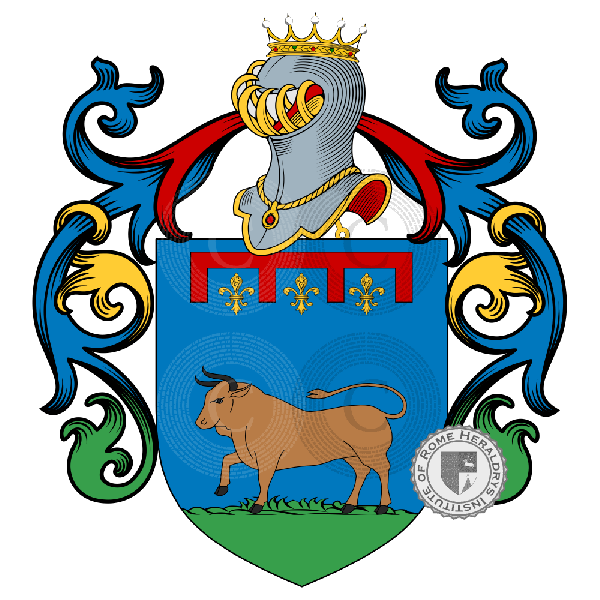 Coat of arms of family Taurisani, Taurisano