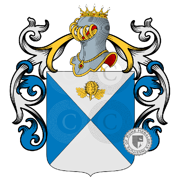 Coat of arms of family Ricci, Rizzi, Riccio
