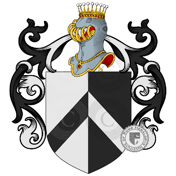 Coat of arms of family Renier, Renieri   ref: 57463