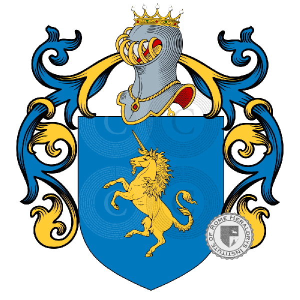 Coat of arms of family Rinieri   ref: 57480