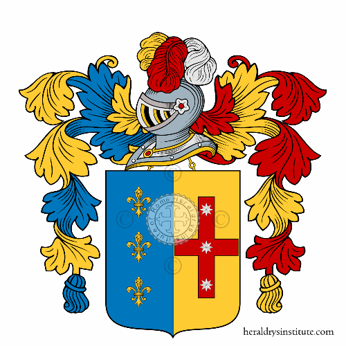 Coat of arms of family Emiliani   ref: 57650