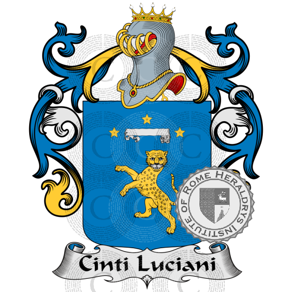 Coat of arms of family Cinti Luciani