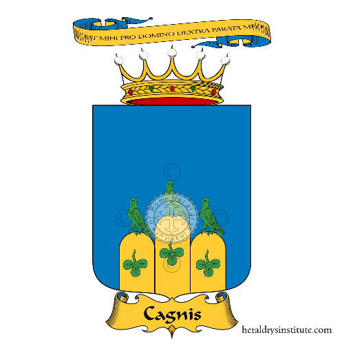 Wappen der Familie Cagnis